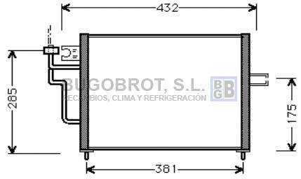 Condenseur, climatisation BUGOBROT 62-MT5104