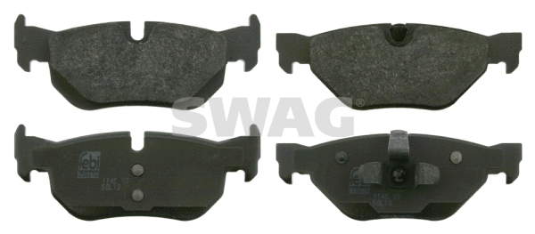 Kit de plaquettes de frein, frein à disque SWAG 20 91 6533