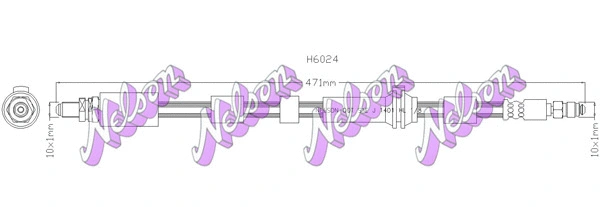 Flexible de frein KAWE H6024