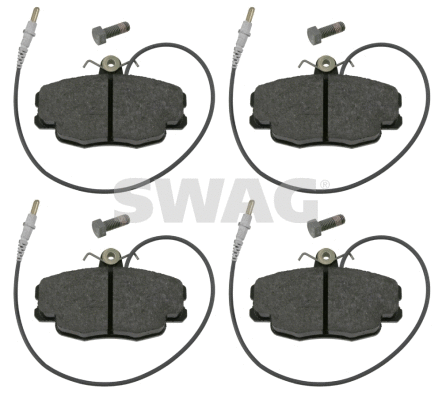 Kit de plaquettes de frein, frein à disque SWAG 64 91 6369