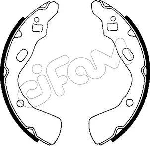 Jeu de mâchoires de frein CIFAM 153-206