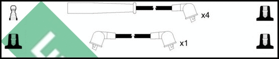 Kit de câbles d'allumage LUCAS LUC4297