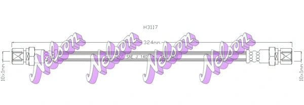 Flexible de frein KAWE H3117