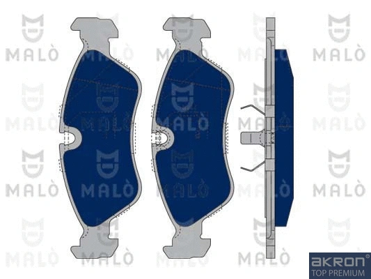 Kit de plaquettes de frein, frein à disque AKRON-MALÒ 1050007