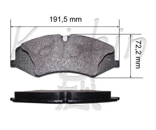 Kit de plaquettes de frein, frein à disque KAISHIN FK10193