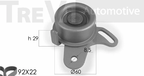 Kit de courroie crantée TREVI AUTOMOTIVE KD1033