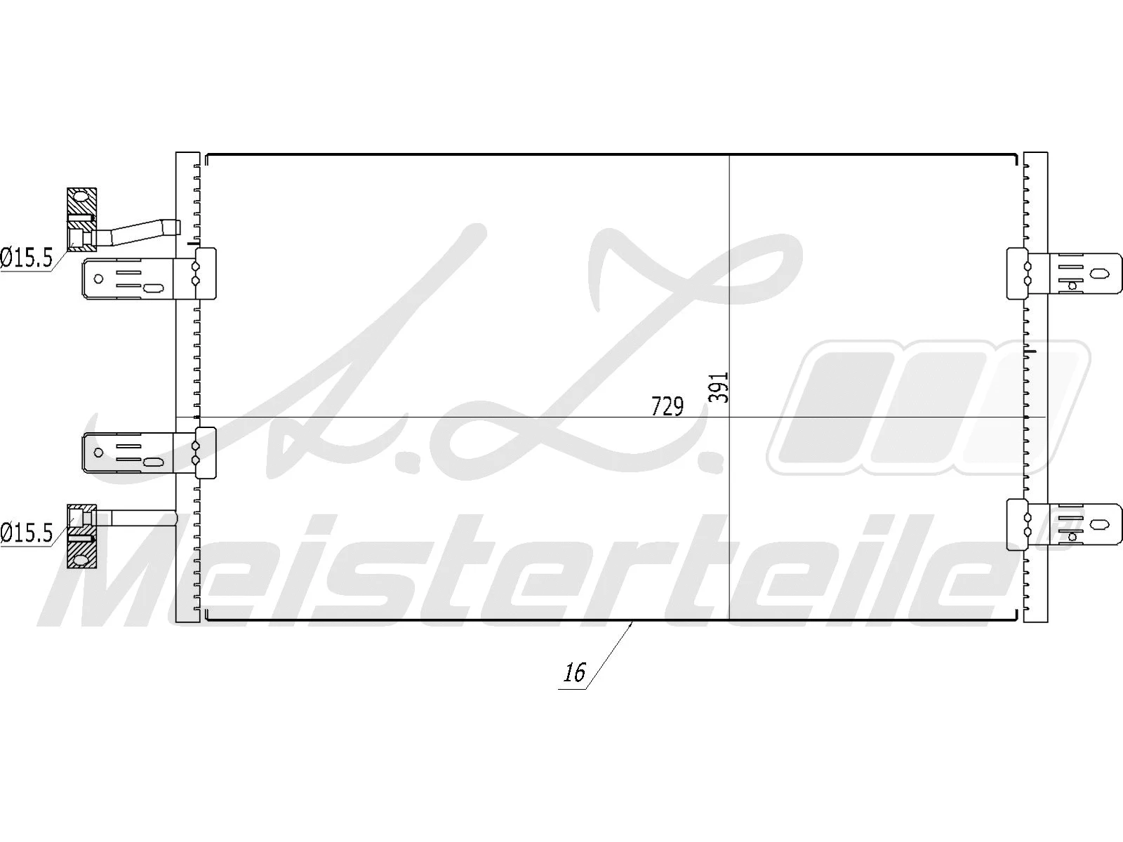 Condenseur, climatisation A.Z. Meisterteile AZMT-45-030-1446