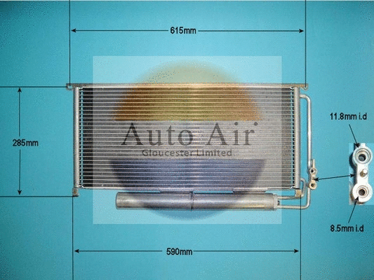 Condenseur, climatisation AUTO AIR GLOUCESTER 16-1085