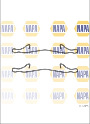 Kit d'accessoires, plaquette de frein à disque NAPA NFK1361