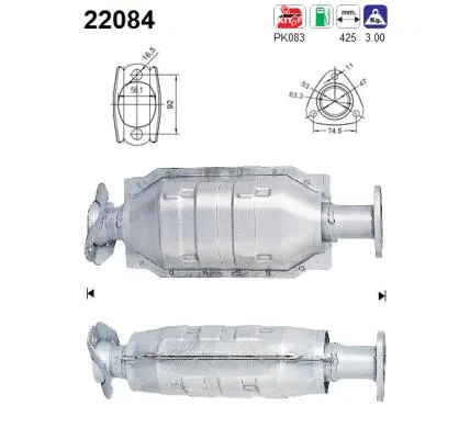 Catalyseur AS 22084