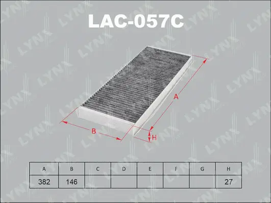 Filtre, air de l'habitacle LYNXAUTO LAC-057C