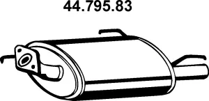 Silencieux arrière EBERSPÄCHER 44.795.83