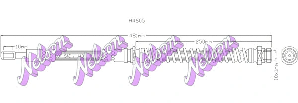 Flexible de frein KAWE H4605