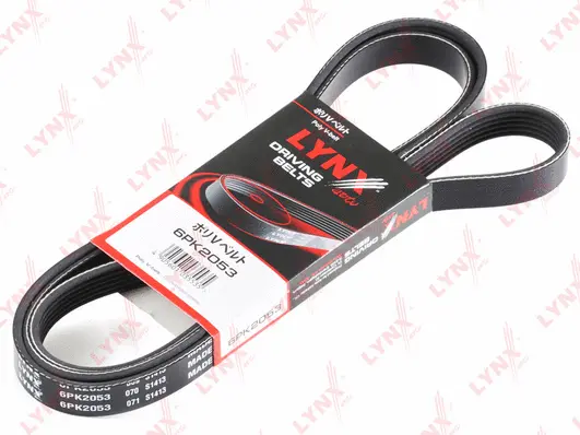 Courroie trapézoïdale à nervures LYNXAUTO 6PK2053