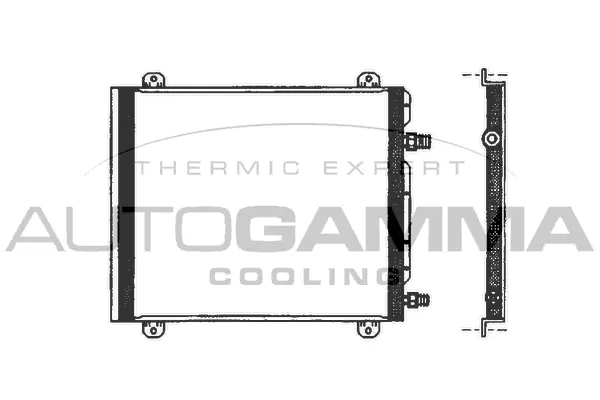 Condenseur, climatisation AUTOGAMMA 102764
