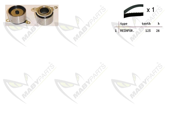 Kit de courroie crantée MABYPARTS OBK010490