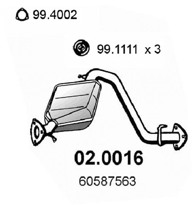 Catalyseur ASSO 02.0016