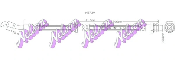 Flexible de frein KAWE H5739