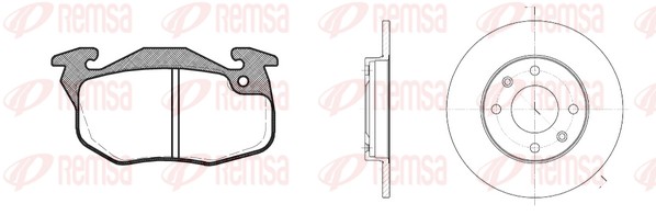 Kit de freins, frein à disques REMSA 8192.00