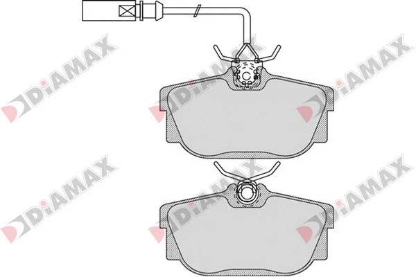 Kit de plaquettes de frein, frein à disque DIAMAX N09550