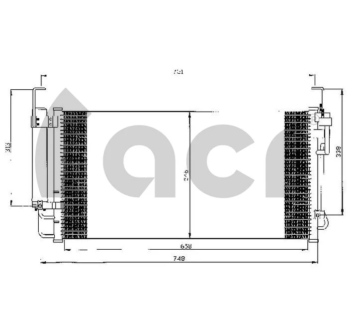 Condenseur, climatisation ACR 300518