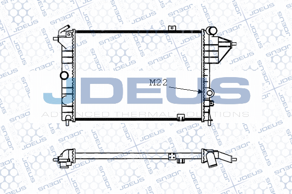 Radiateur, refroidissement du moteur JDEUS M-0200580
