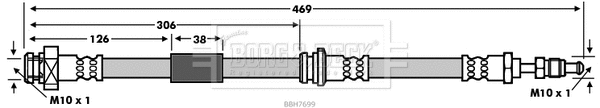 Flexible de frein BORG & BECK BBH7699