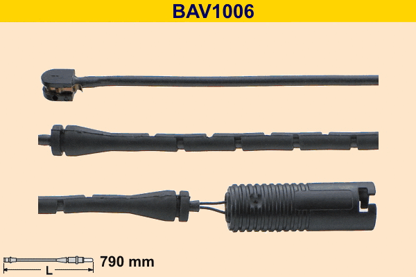 Contact d'avertissement, usure des plaquettes de frein BARUM BAV1006