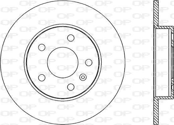 Disque de frein OPEN PARTS BDR1811.10