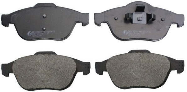 Kit de plaquettes de frein, frein à disque DENCKERMANN B110651