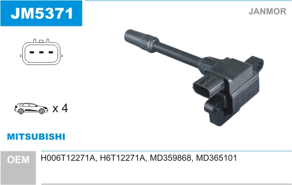 Bobine d'allumage JANMOR JM5371