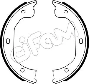 Jeu de mâchoires de frein, frein de stationnement CIFAM 153-587