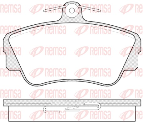 Kit de plaquettes de frein, frein à disque REMSA 0309.00