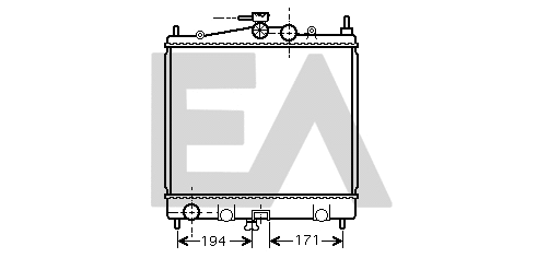 Radiateur, refroidissement du moteur EACLIMA 31R18005