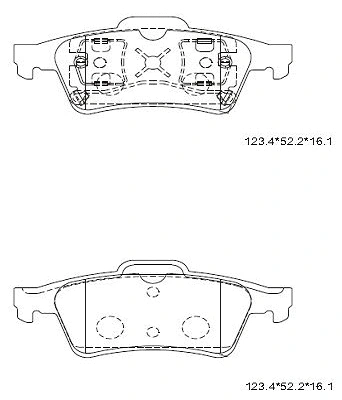 Kit de plaquettes de frein, frein à disque ASIMCO KD1514