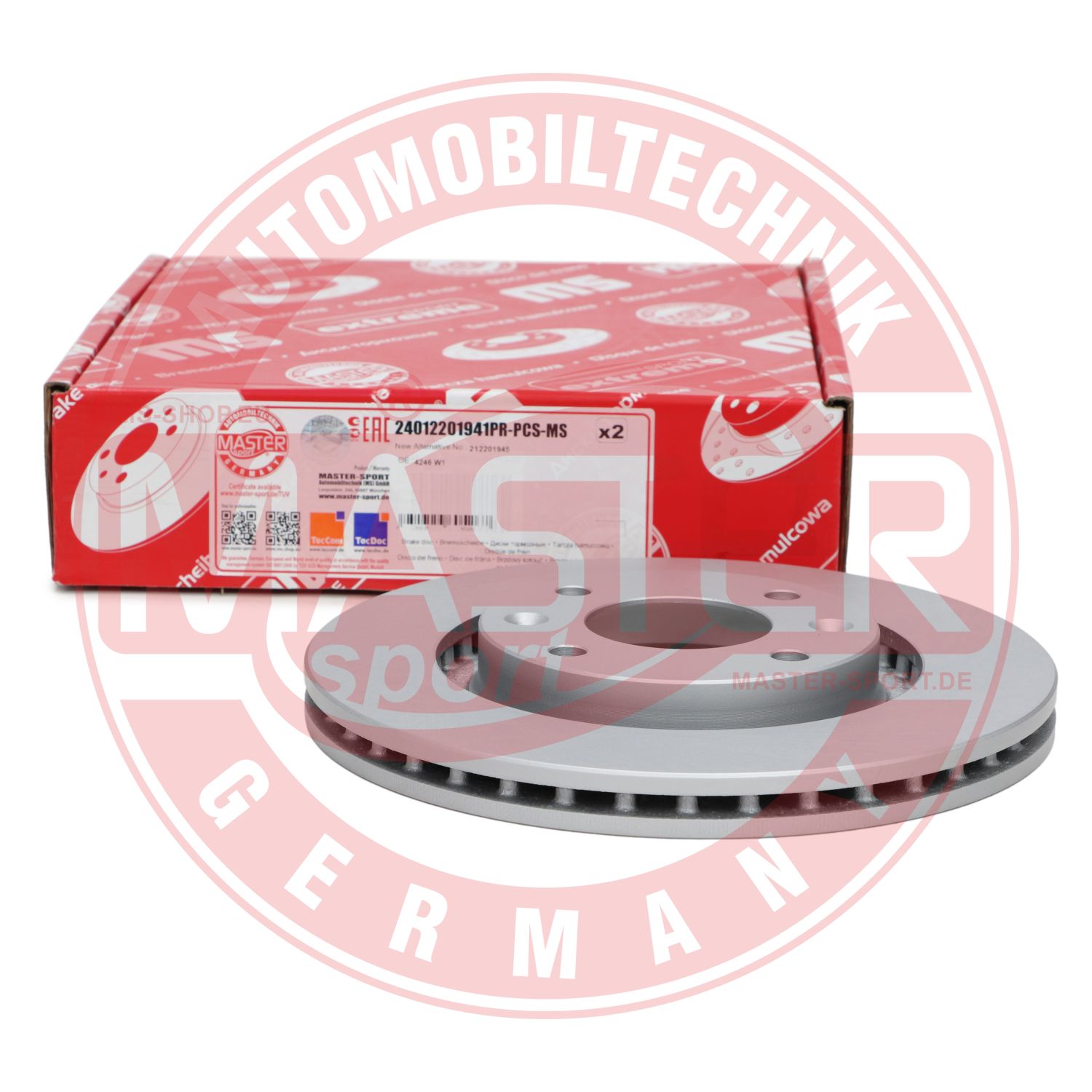Disque de frein MASTER-SPORT GERMANY 24012201941PR-PCS-MS