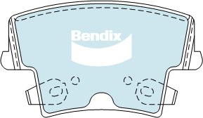 Kit de plaquettes de frein, frein à disque BENDIX-SEA DB2062 GCT