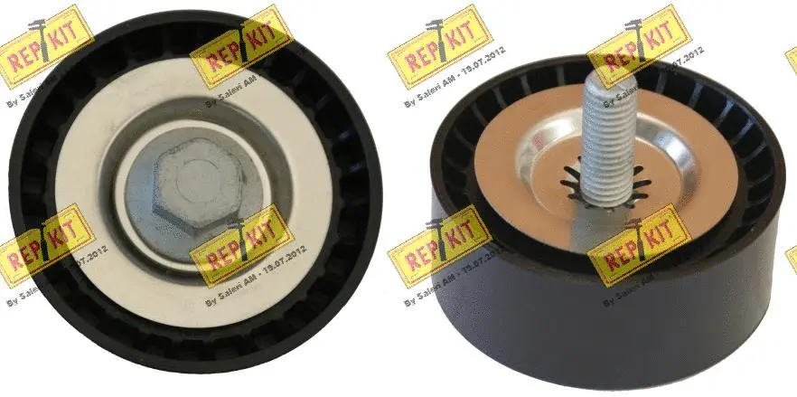 Poulie renvoi/transmission, courroie trapézoïdale à nervures REPKIT RKT3486