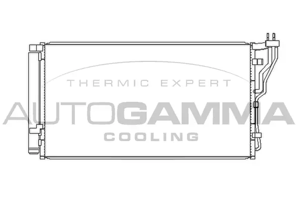 Condenseur, climatisation AUTOGAMMA 107361