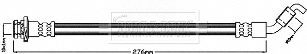 Flexible de frein BORG & BECK BBH8195