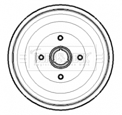 Tambour de frein BORG & BECK BBR7189