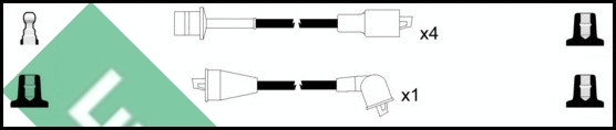 Kit de câbles d'allumage LUCAS LUC4148