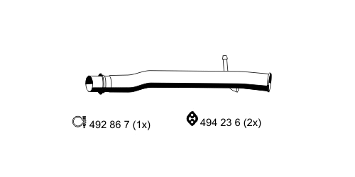 Tuyau d'échappement ERNST 331524