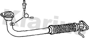Tuyau d'échappement KLARIUS 301044