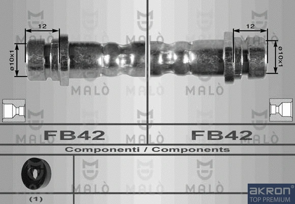 Flexible de frein AKRON-MALÒ 8609