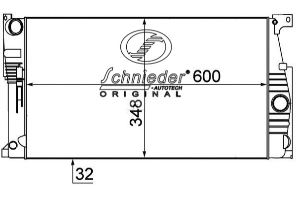 Radiateur, refroidissement du moteur SCHNIEDER AUTOTECH BMS33.00204