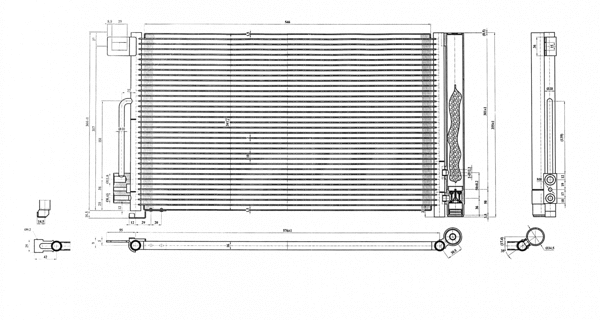 Condenseur, climatisation HART 608 680