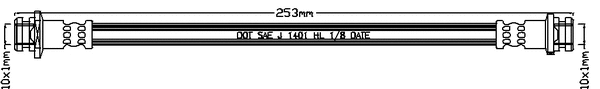 Flexible de frein JURATEK JBH1343