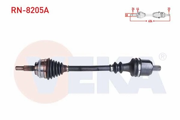 Arbre de transmission VEKA RN-8205A