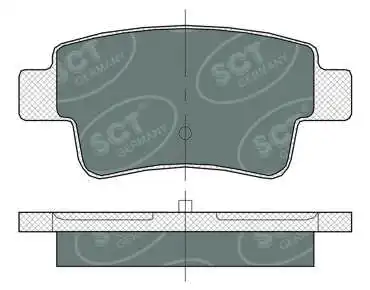 Kit de plaquettes de frein, frein à disque SCT - MANNOL SP 378 PR